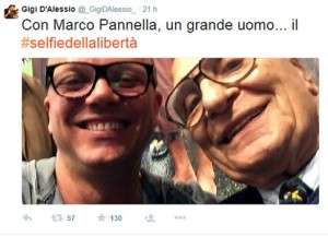 Gigi d'Alessio e Marco Pannella