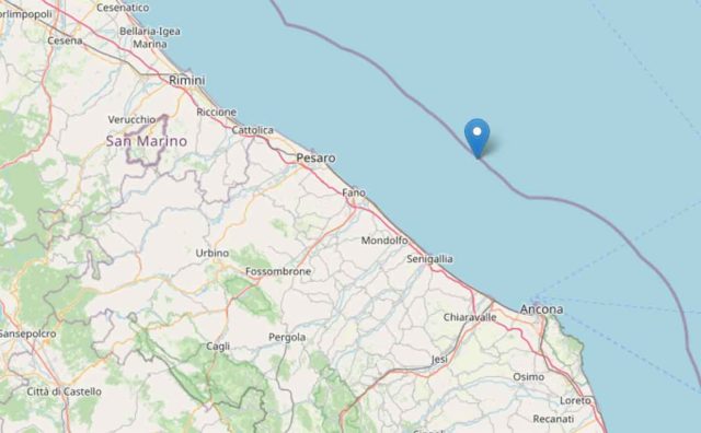 Tre scosse di terremoto nelle Marche: la più forte di magnitudo 3.2